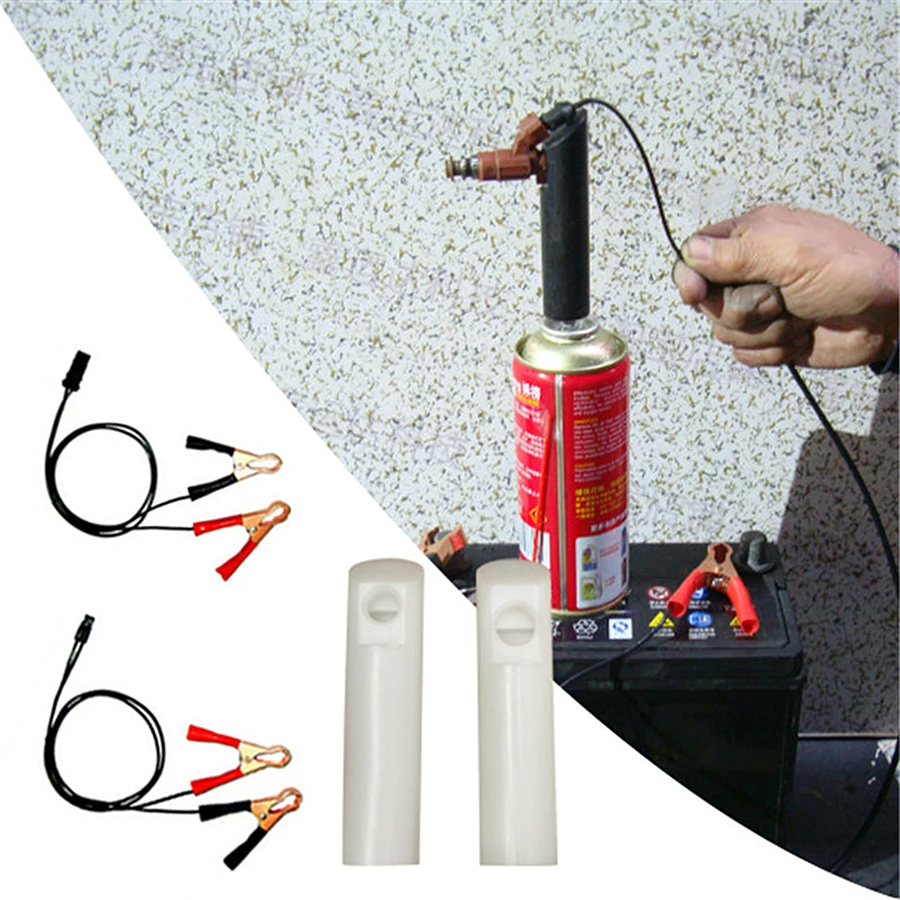 1Pc Universal Car Fuel Injector Flush Cleaner Metallo Manuale Fai Da Te Wash Adapter Jet Ugello Strumento Di Pulizia Accessori Per La Pulizia Dell'Aut