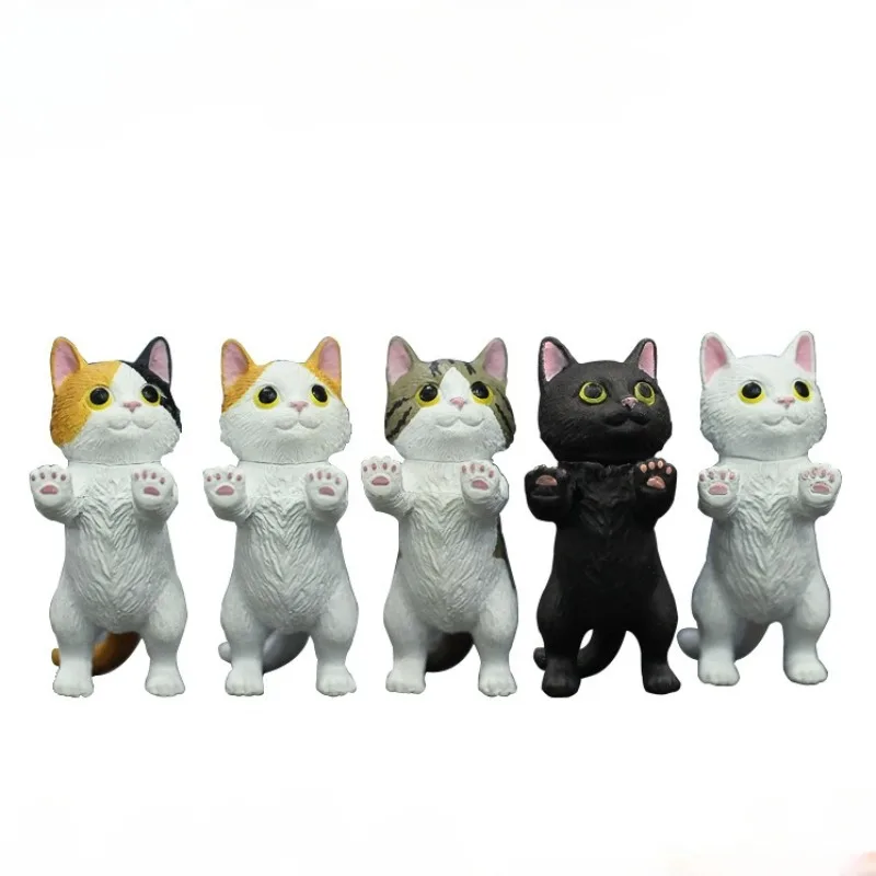 Originale Kawaii Gashapon Figura Anime Simulato Animal Farm Cat Figurine Cute Capsule Toys Miniature Doll Decor Gift