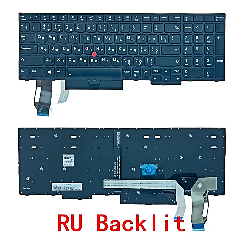 Nuova Tastiera Russa Ru Per Lenovo Thinkpad E580 E585 E590 L580 P52 P53 P73 T590 P53S L590 P52 P72 P53 P73 L