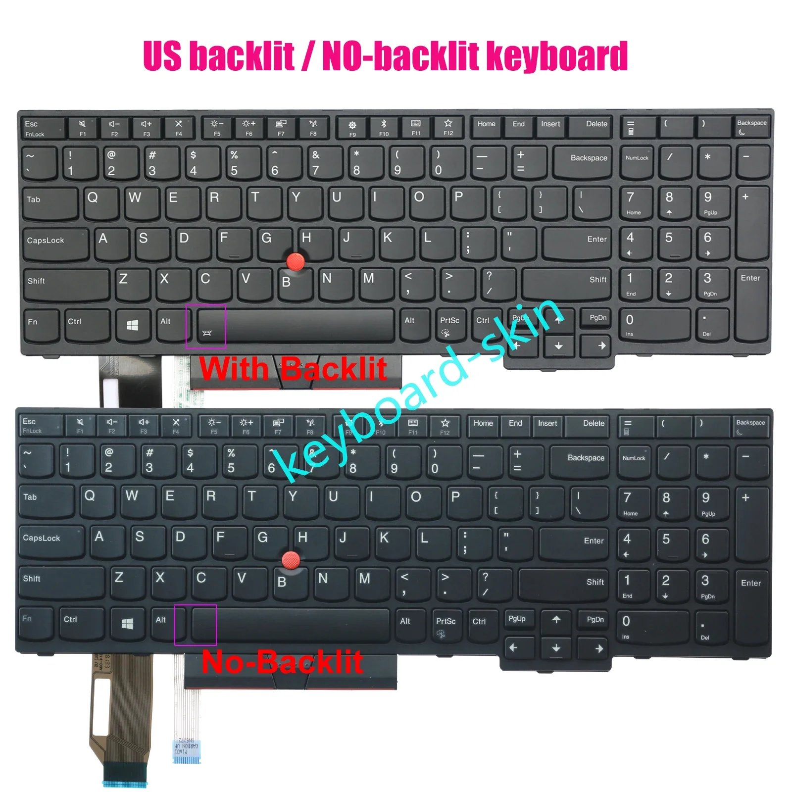 Nuova Tastiera Retroilluminata/Non Retroilluminata Americana Per Laptop Lenovo Ibm Thinkpad P53 P53S P73 Series