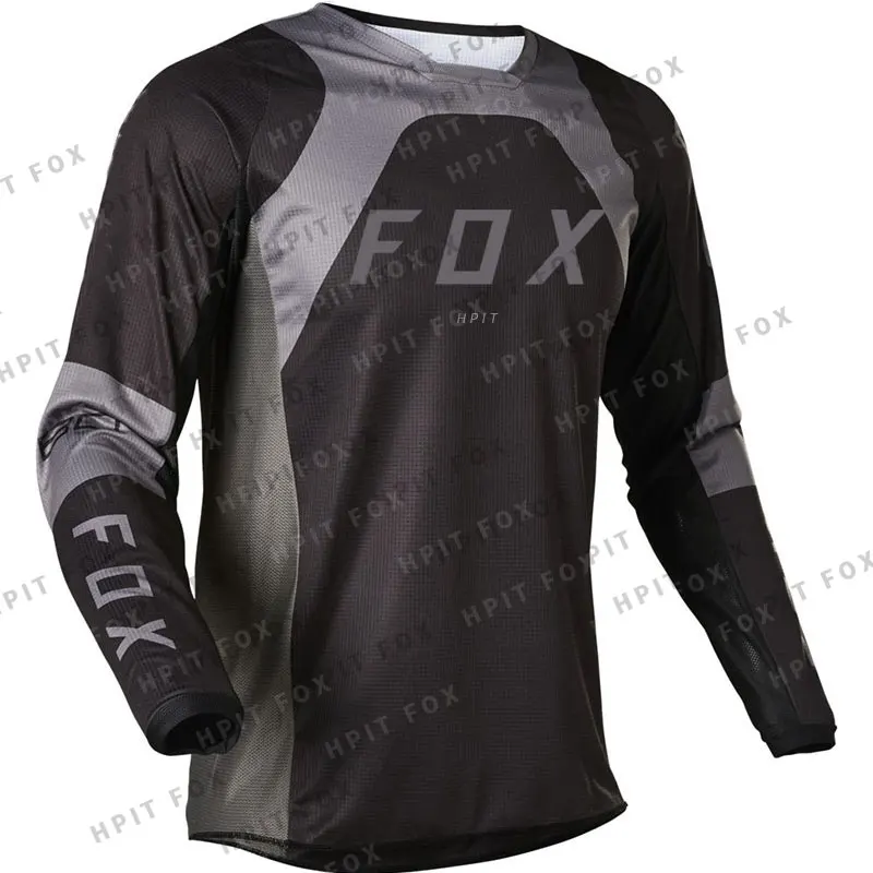 2021 Cross Country Mountain Bike Jersey Uomo Downhill Jersey Hpit Fox Dh Bmx Mtb Racing Motocross T-Shirt Ciclismo Jersey