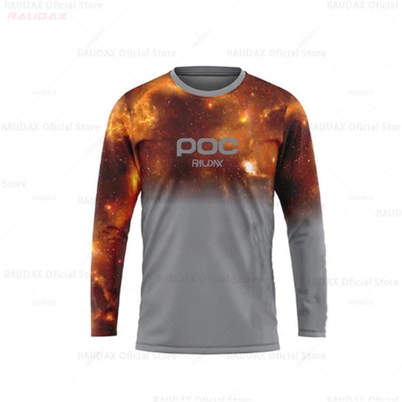 Raudax Poc Team Moto Mtb Motocross Jersey Maniche Lunghe Enduro Maillot Hombre Dh Bmx Ciclismo Downhill Jersey Camicia Da Bicicletta Da Uomo