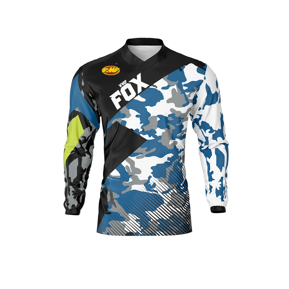 2022 Custom Mtb Enduro Moto Cross Jersey Moto Speedwear Bike Dh Bmx Mx Downhill Jersey Manica Lunga Bicicletta Ciclismo Jersey