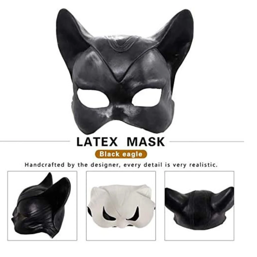 Dc Catwoman Sexy Latex Mask Superhero Masquerade Fancy Adult Latex Helmet Christmas Halloween Birthday Party Puntelli Regali