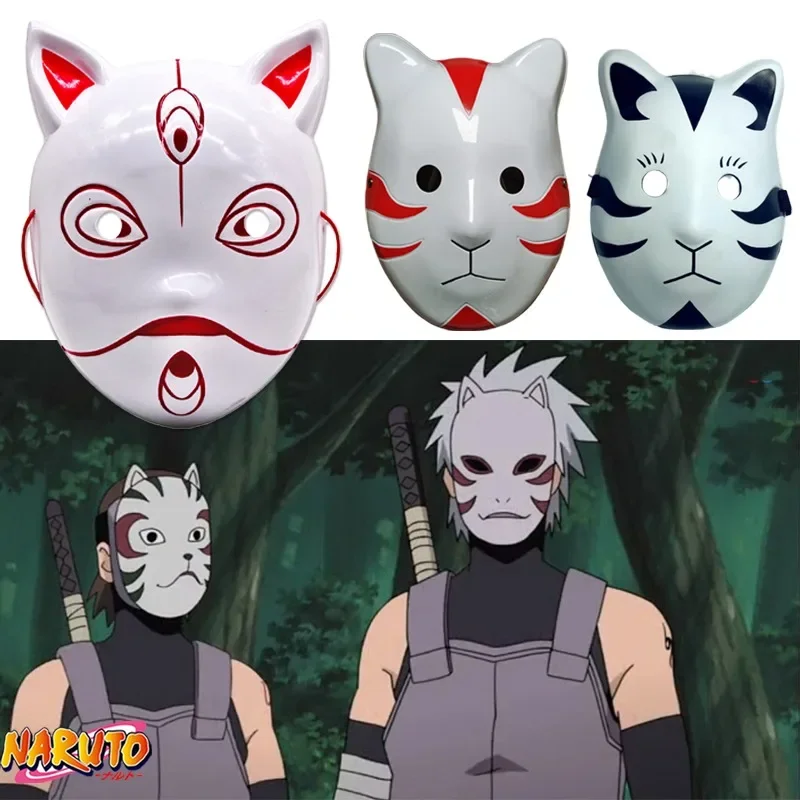 Anime Naruto Anbu Maschere Cosplay Hatake Kakashi Uchiha Itachi Halloween Cosplay Puntelli Masquerade Full Face Maschere In Pvc Regali Giocattoli