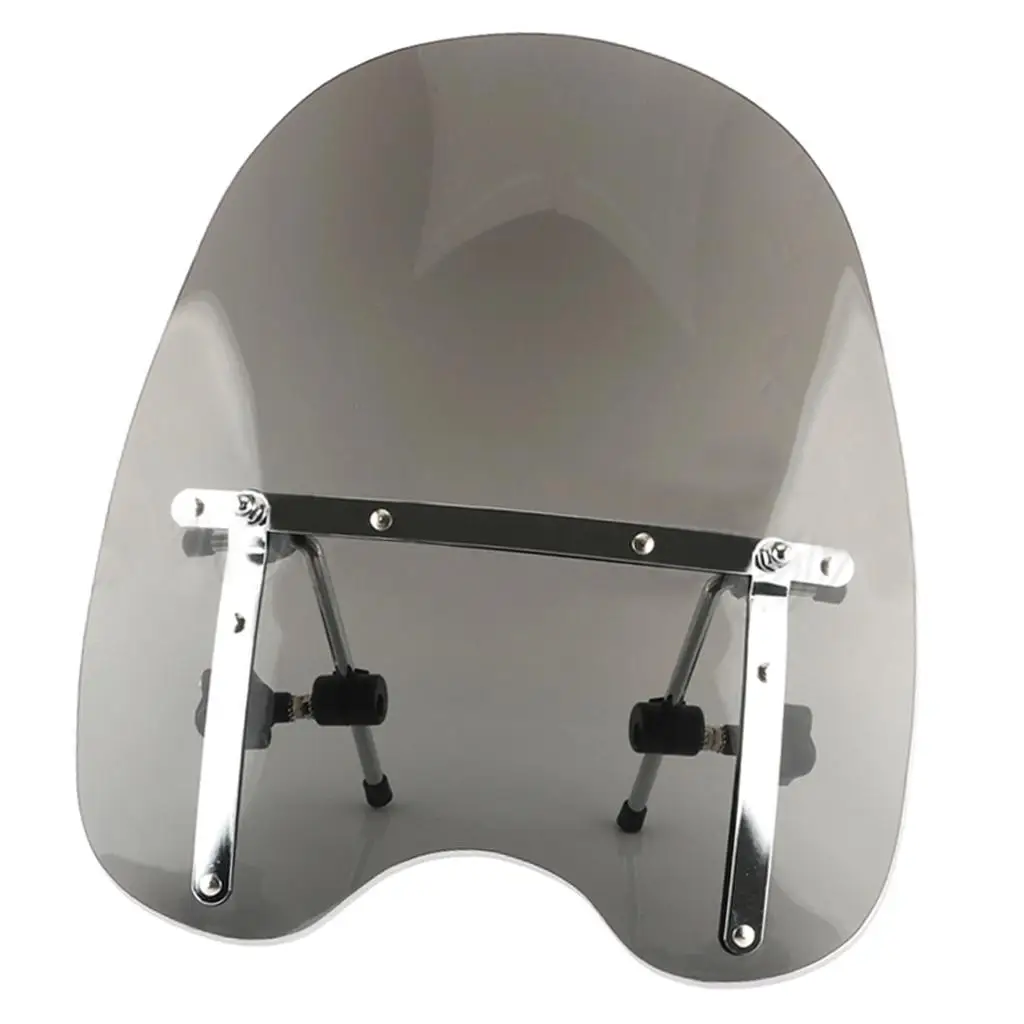 Parabrezza Fumé 19 "X 17" Per Honda Shadow Spirit Valkyrie Vtx Vt Ace 600 750 1100 Cruiser