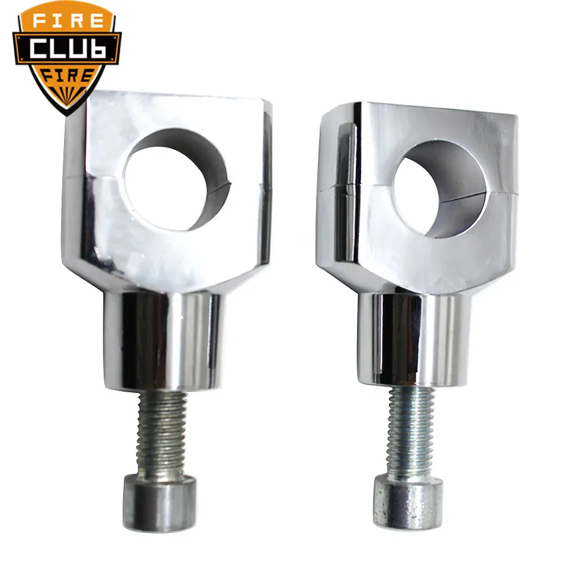 Moto 1 "Chrome Manubrio Riser Per Harley Dyna Sportster Softail Custom /Honda Shadow Vt Ace Aero Spirit