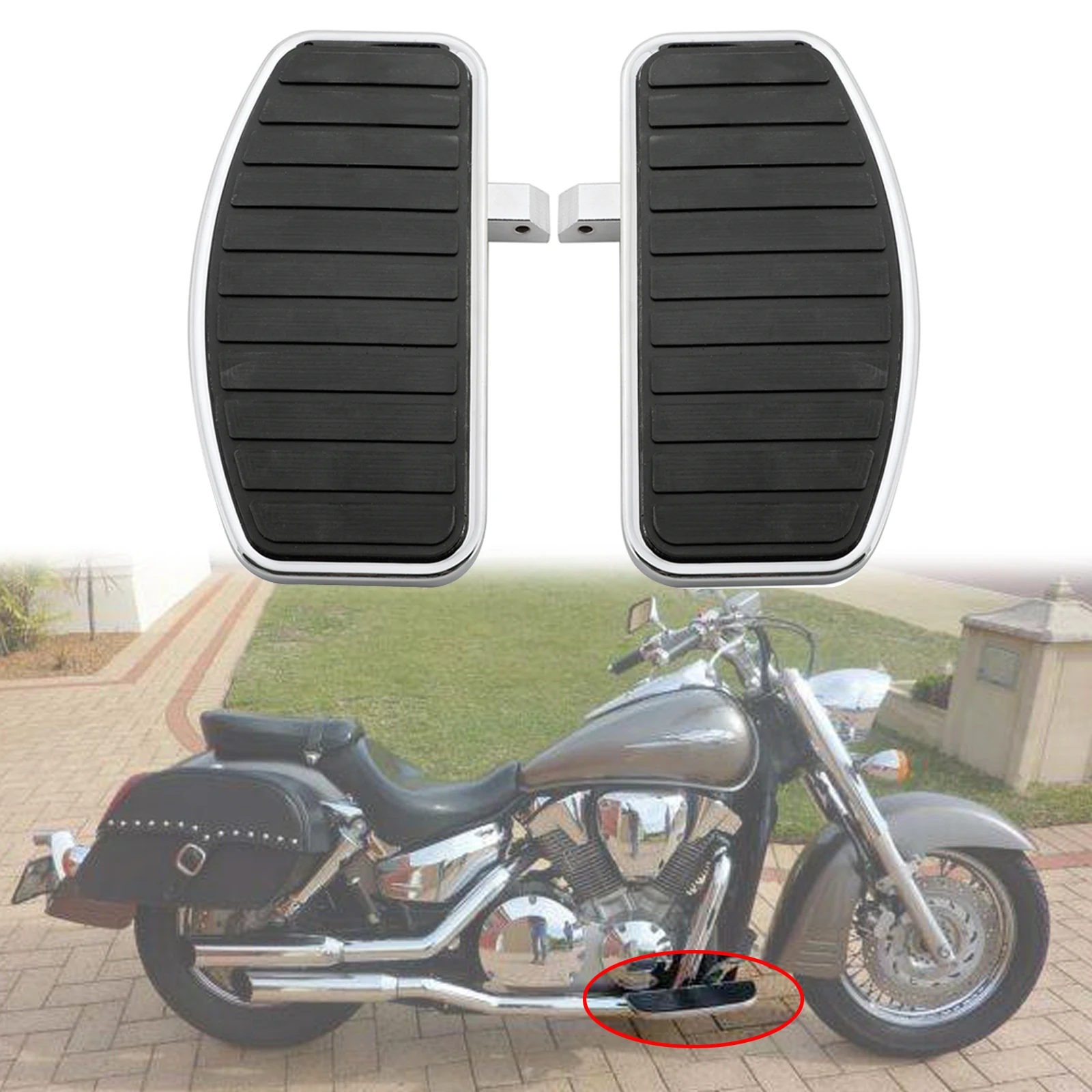 Pedane Moto Per Honda Shadow Aero 750 Vt750 Per Yamaha Vstar Xvs 400 650 Xvs650 Drag Star 600 Virago Xv250 Accessorio