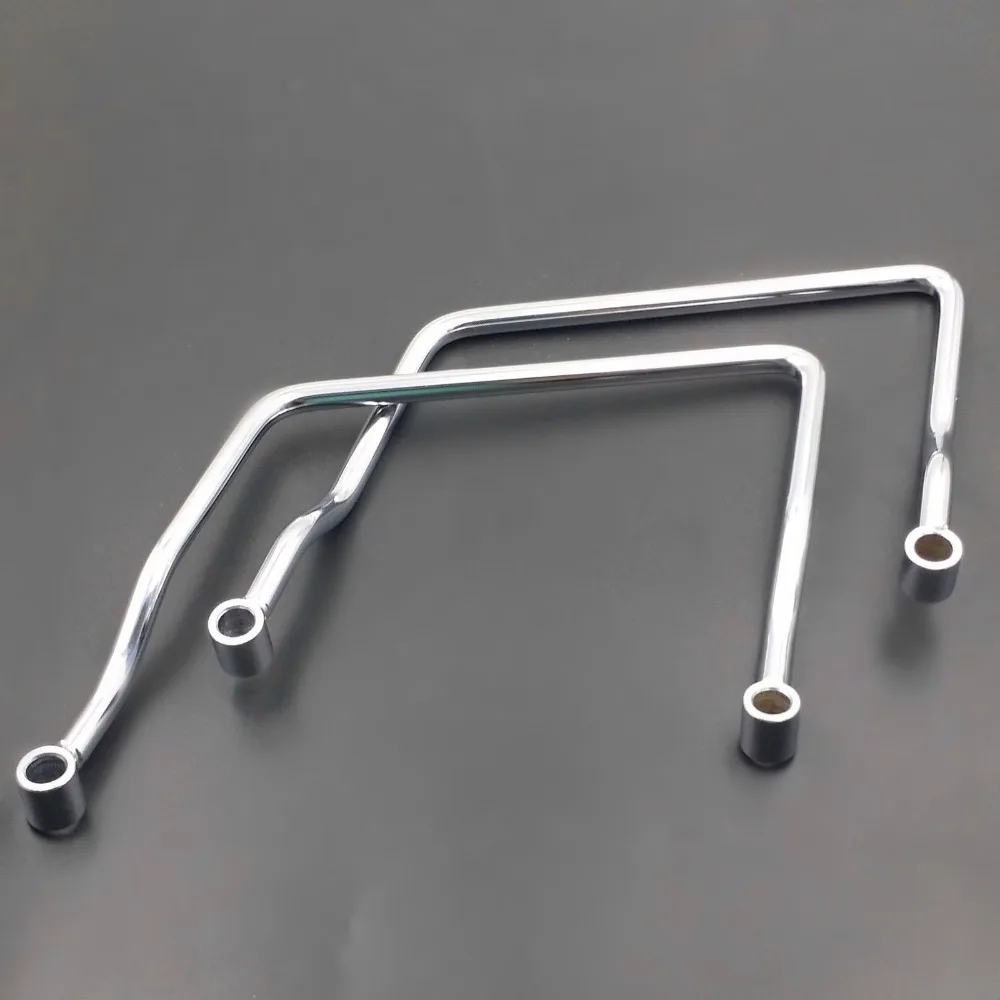 Motorcycle Chrome 16.5Cm Saddle Bag Support Bar Mount Bracket For Honda Shadow Aero 750 Ace 750 Custom