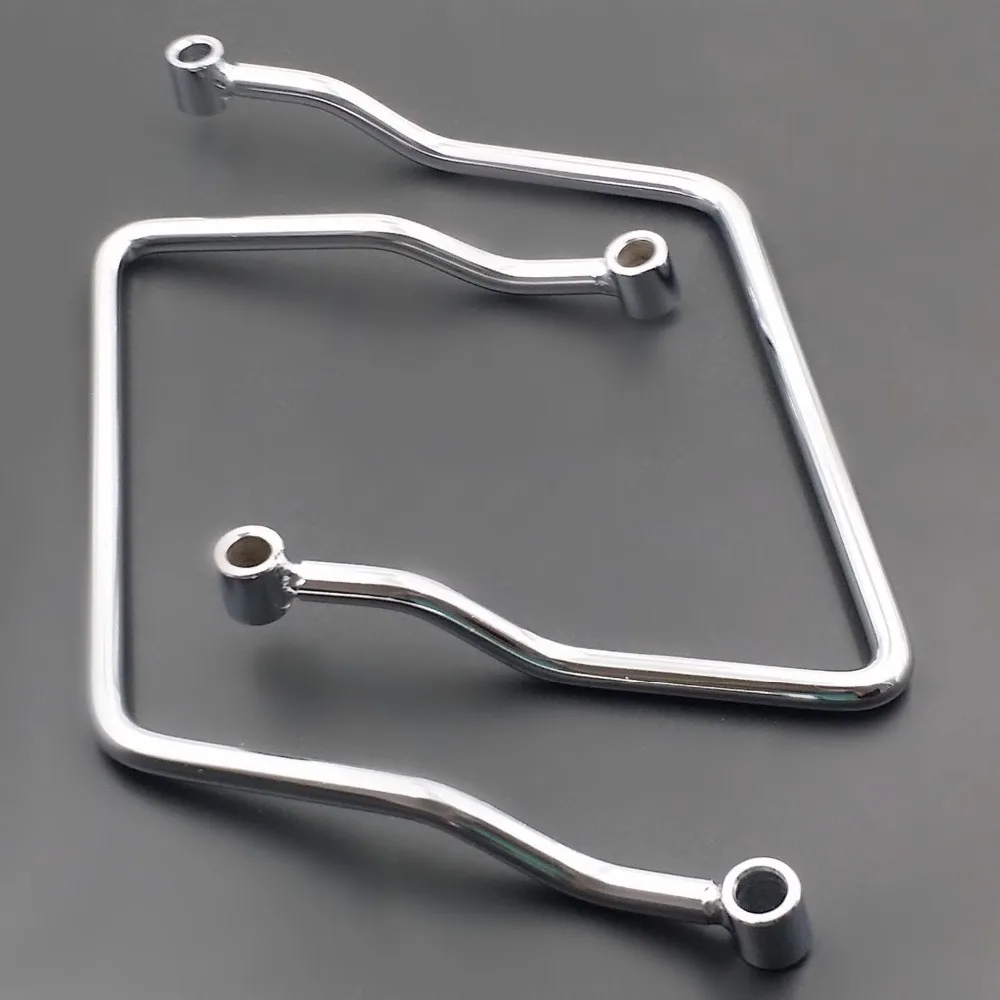 Motorcycle Chrome 19Cm Saddle Bag Support Bar Mount Bracket For Honda Shadow Vlx 600 Vt600 1999-2007 Suzuki Boulevard Custom