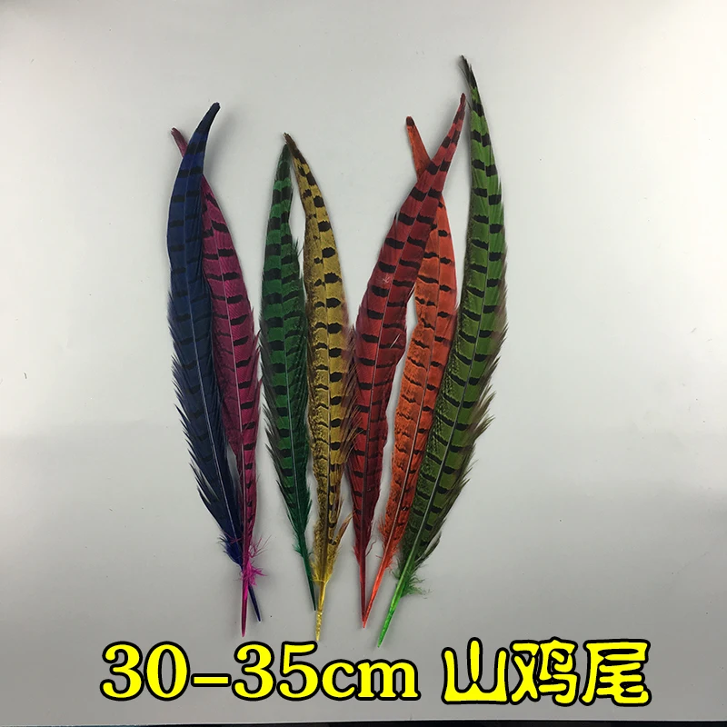 10 Pz/Lotto Piume Di Coda Di Fagiano Femminile Per L'Artigianato 30-35Cm/12-14 "Piume Di Fagiano Naturale Decorazione Di Piume Di Nozze Carnevale
