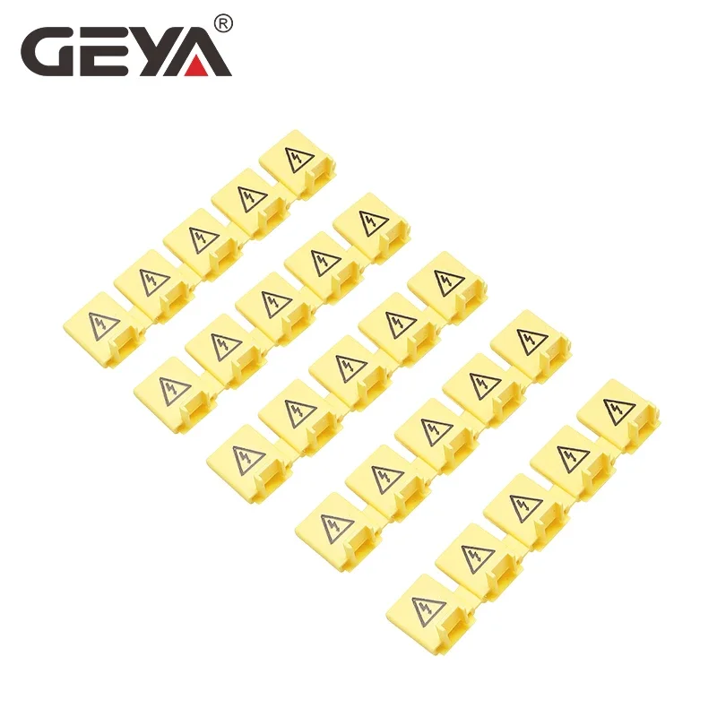 Geya Pin Tipo Mcb Rame Busbar Connettore Proteggere La Copertura Pettine Busbar Denti Busbar Protector Bretelle Terminali Tappi 5 Denti