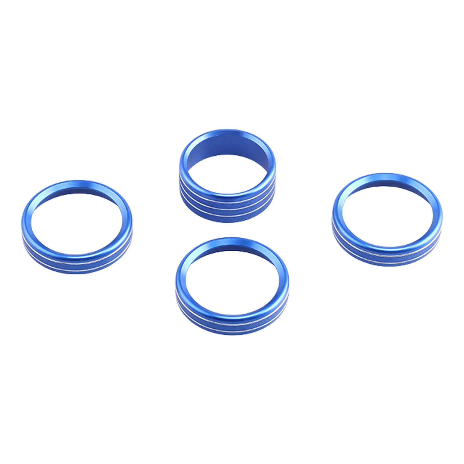 4Pcs/Set Car Air Conditioner Knob Switch Button Trim Cover Ring Fit For Jeepwrangler Jl 2018-2022 For Automatic Ac Accessories