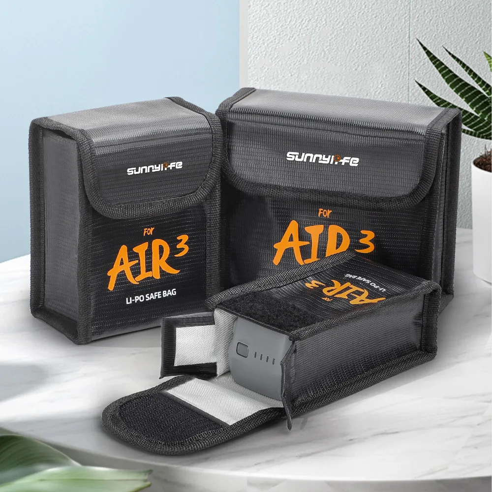 Air 3 Drone Flight Battery Safe Bag Ourdoor Trip Protect Pouch Per Dji Air 3 Accessori