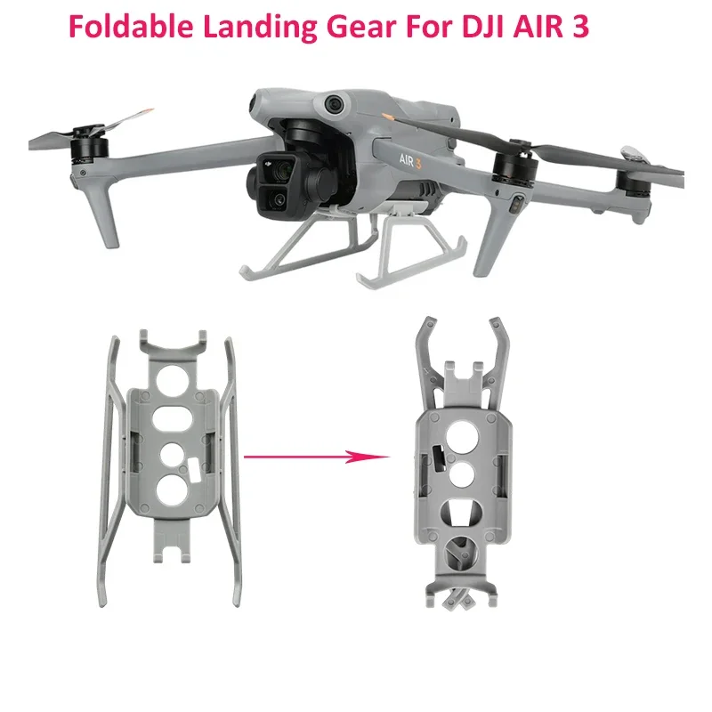 Carrello Di Atterraggio Pieghevole Per Dji Air 3 Gamba Estesa Rialzata Treppiede Da 4Cm Per Accessori Drone Dji Air 3