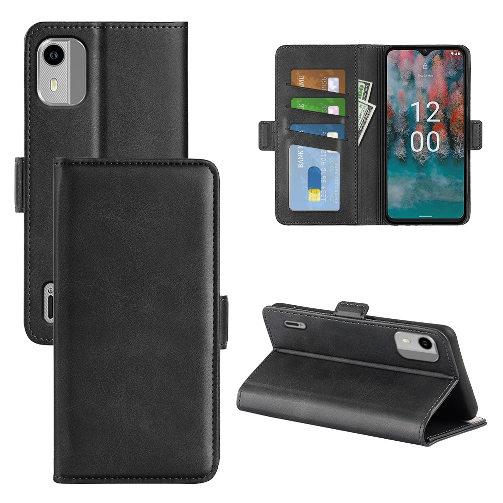 Custodia Per Nokia C12 Portafoglio In Pelle Flip Cover Custodia Per Telefono Con Magnete Vintage Per Nokia C12 Pro / C12 Plus Coque