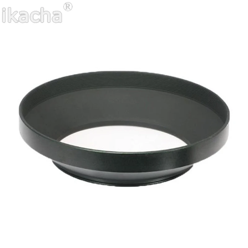 Black Metal Screw-In Mount 49Mm 49Mm Wide Angle Lens Hood Per Canon Ef 50Mm F1.8 Stm Lens Per Sony E-Mount 50Mm F/1.8 Lens