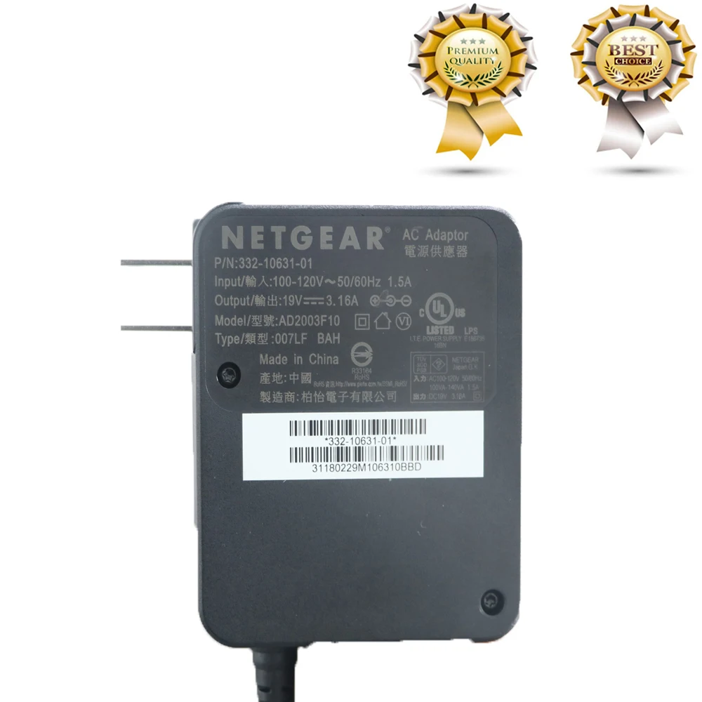 19V 3.16A Ac Adattatore Per Netgear Router Wifi R8500 R8000 X8 Ac5300 R9000-Spina Degli Stati Uniti