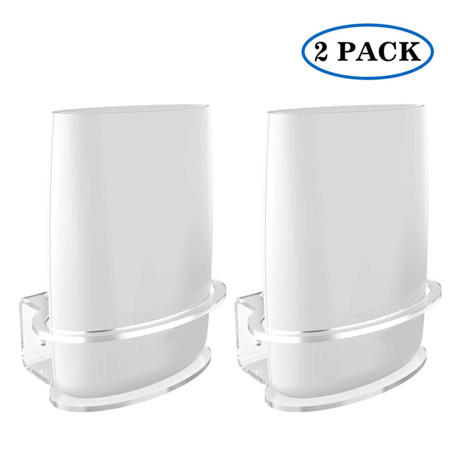 2Pcs Clear Wifi Router Shelf Montaggio A Parete Staffa Robusta Fornetgear Orbi Wifi Router Rbs40 Rbs50 Rbk50 Ac2200 Ac3000 Scatola Di Immagazzinaggio