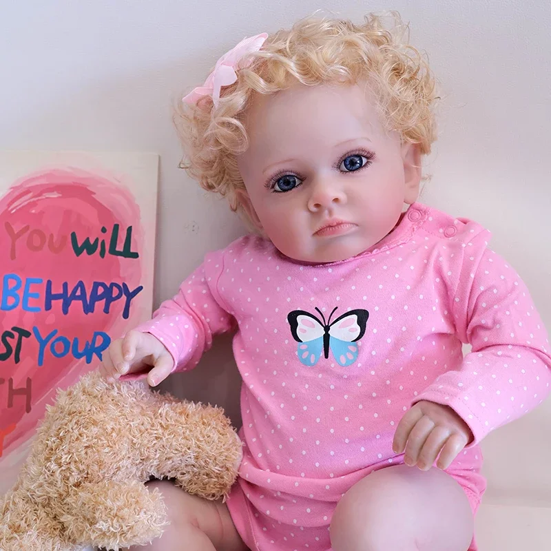 60Cm Reborn Tutti Princess Baby Girl Reborn Dolls Capelli Realistici E Radicati A Mano Con 3D Skin Venis Painting Doll Toys Ricambi