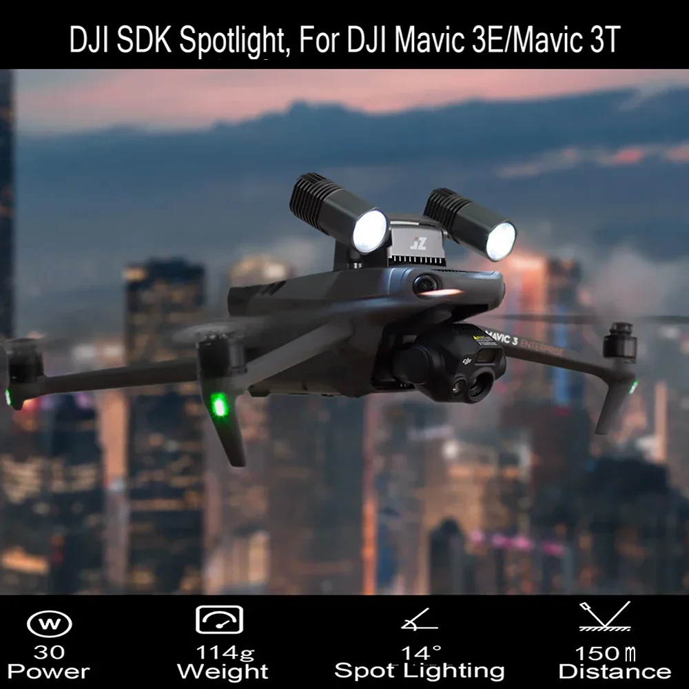 Jz T30 Dji Sdk Spotlight Compatibile Con Dji Pilot2 30W Proiettore Per Dji Mavic 3 Enterprise 3E 3T M3E M3T Drone