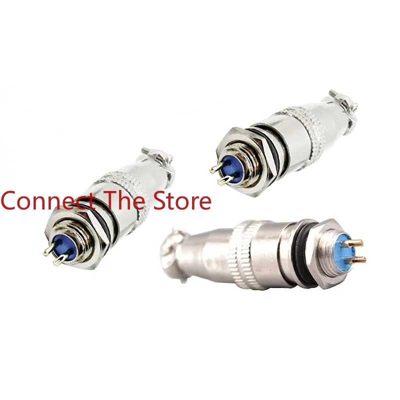 2 Pz Xs10-2 (2-5P) Spina Aeronautica Connettore Push-Pull Medico M10-2
