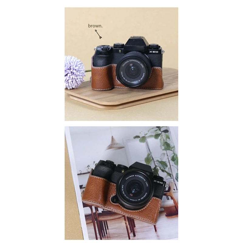 Custodia Per Fotocamera Xs10 Custodia Per Fotocamera In Pelle Pu Per Custodia Protettiva Fuji Xs10 Base Durevole