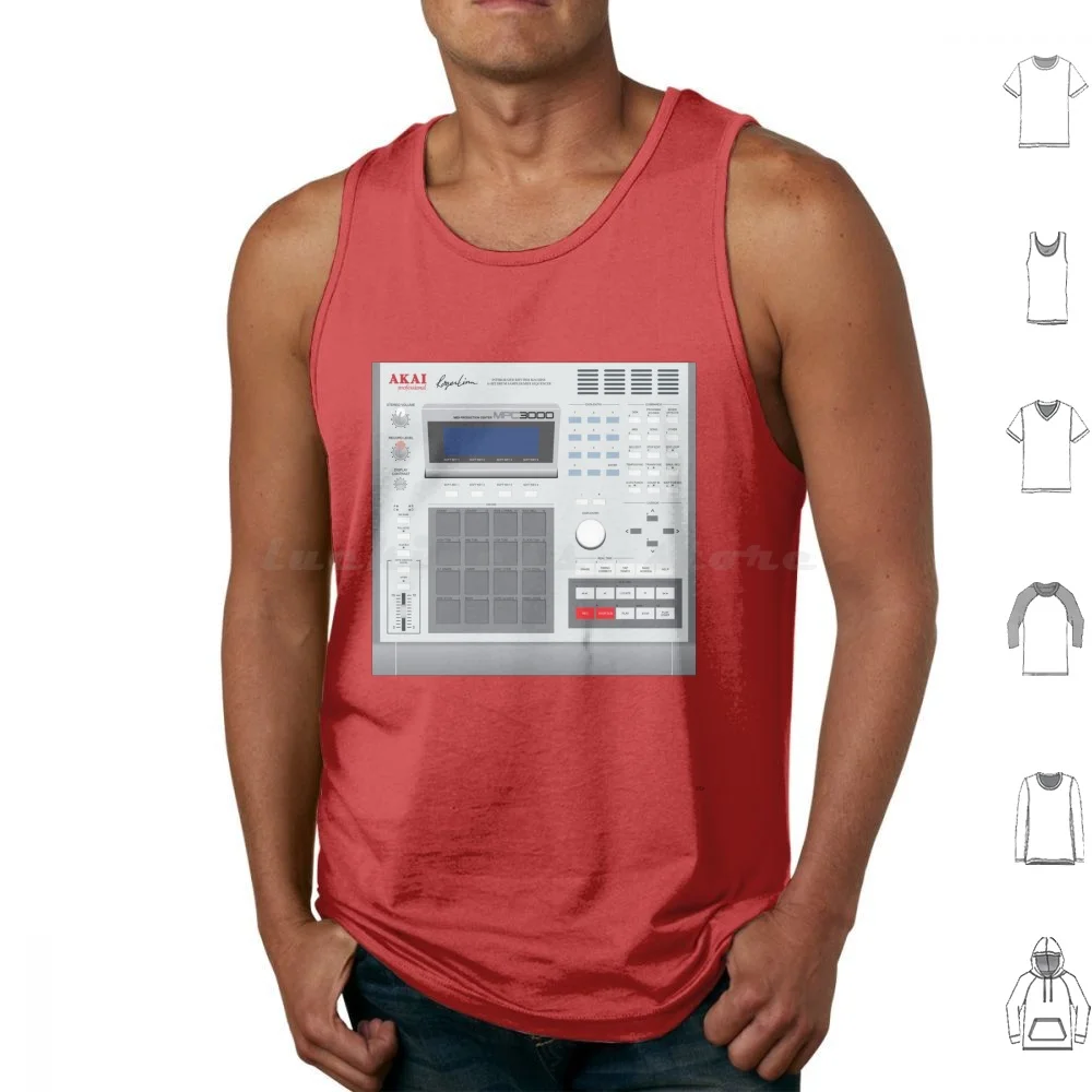 Akai Mpc 3000 Canotte Stampa Cotone Akai Mpc Midi Campionatore Campioni Sequencer Tamburi Abeton Maschine Logic Edm Hip
