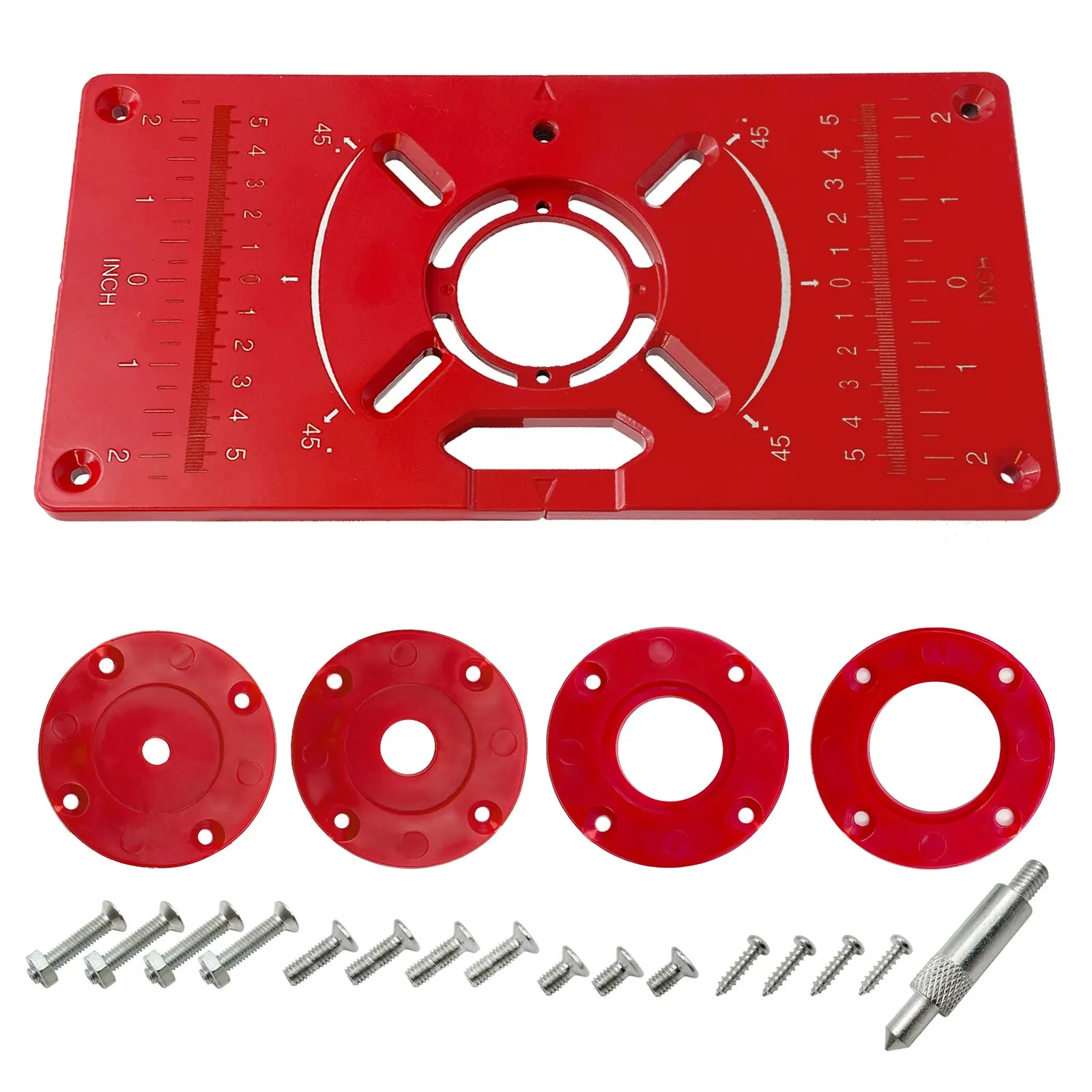 Carpinte Router Tisch Insert Platte Holzbebeitung Bner Aluminium Holz Trimmer Modelle Gravur Fralsen Maschine Mit Ringe