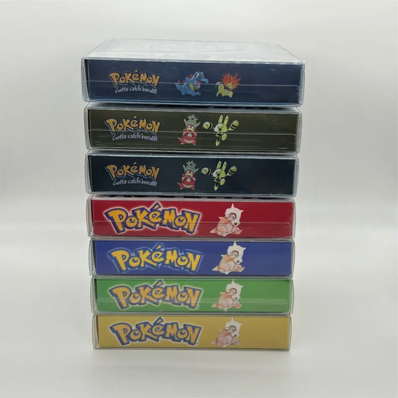 Pokemon Gbc Blue Crystal Gold Green Red Silver Yellow 7 Versioni Gbc Game In Box Per Cartuccia Per Videogiochi A 16 Bit Senza Manuale