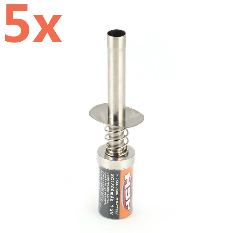 5Pcs Hsp Rc 80101 1800Mah Eu Ricaricabile Glow Plug Accenditore Di Accensione Rc R/C Nitro Buggy Camion Auto Nitro Utensili Elettrici Parti Di Motore