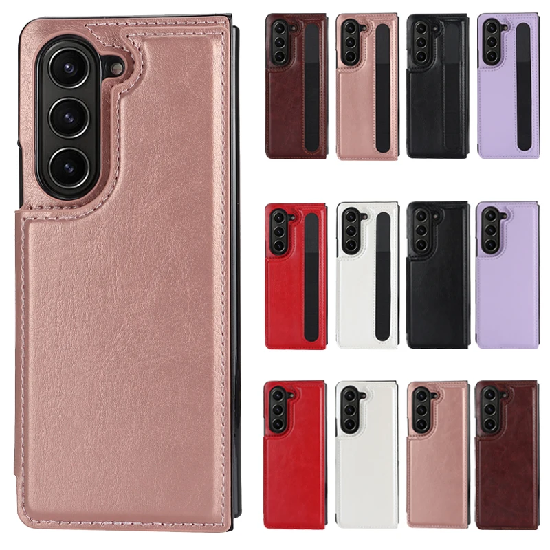 Portafoglio Flipping Anti Drop Cover In Pelle Per Samsung Galaxy Z Fold 5 4 3 Huawei P50 Pocket E Vivo X Fold 2 Custodia Huawei Mate X3