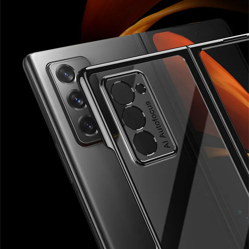Per Samsung Galaxy Z Fold 2 5G Custodie Armatura Custodia Trasparente Per Samsung Z Fold 2 5G Cover Per Samsung Z Fold 2 Fold2 Fundas 7.6"