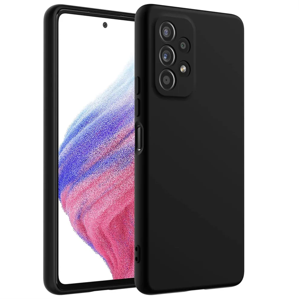 A53 5G Cover, Custodia Nera Per Samsung Galaxy A53 Liquido Morbido Tpu Custodie Del Telefono A 53 Samsung A23 A33 Cover A53 5G Samsung Galaxy A33 Case