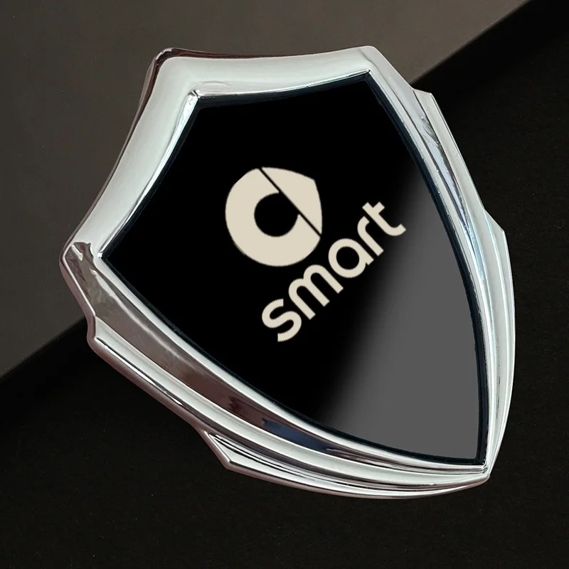 Car 3D Metal Flag Emblem Badge Decalcomanie Sticker Car Windows Per Smart 451 Brabus Smart 453 Fortwo Forfour