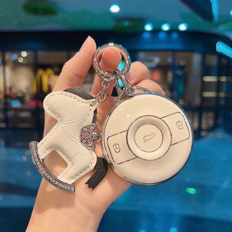 Fashion Key Shell Per Mercedes Benz Smart Fortwo 1 Brabus 1 Benz Smart Holder Portachiavi Protector Accessori