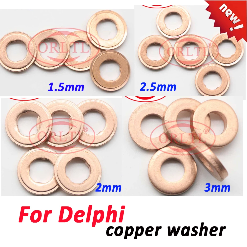 Diesel 10 Pcs Iniettore Rondella Di Rame 9001-850 9001-850B 9001-850E 9001-850A 9001-850D 9001-850F 9001-850C 1.5 Millimetri 2.5 Millimetri 3 Millimet