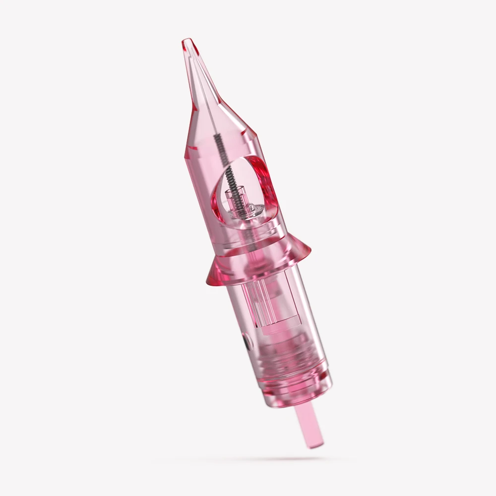 Stigma Tattoo Makeup Cartridge For Tattoo Pen Gun Machines Usa E Getta 0.30Mm Rosa Sterilizzato Safe Single Needles 10 Pz/Scatola