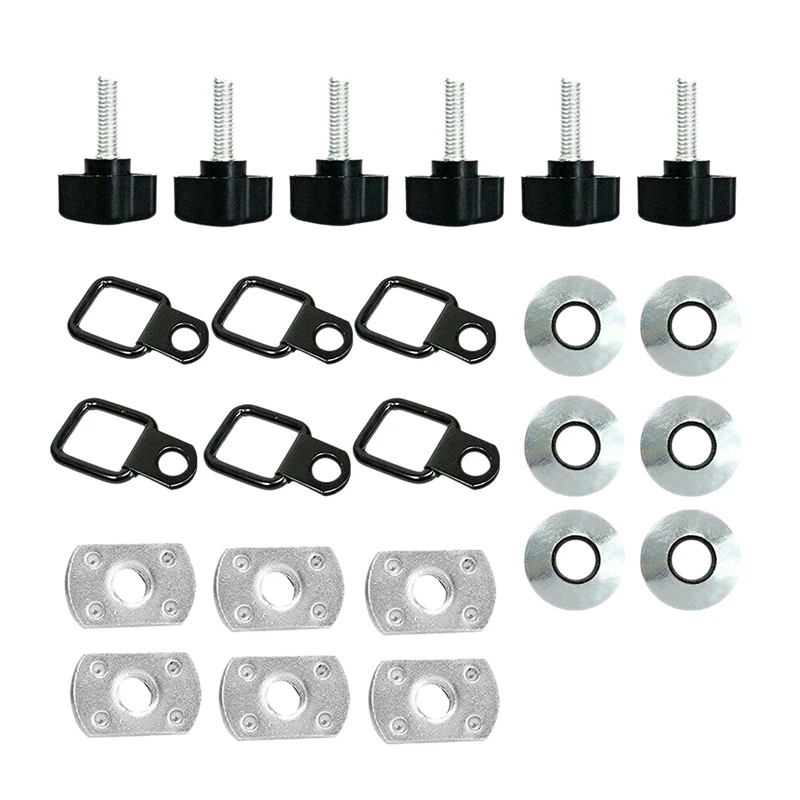 Kit Di Anelli A D Con Vite A Testa Zigrinata A Rimozione Rapida Hardtop Per Jeep Wrangler Cj Yj Tj Jk Jku