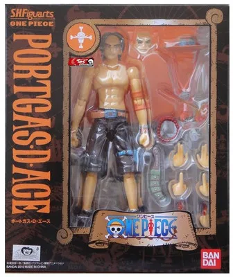 Japan Anime "One Piece" Original Bandai Tamashii Nations S.H.Figuarts / Shf Action Figure - Portgas D. Ace