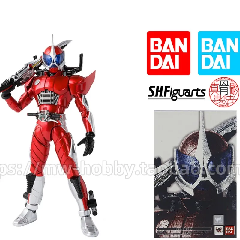 Anime Action Figure Masked Rider Double W Original Bandai Tamashii Nations S.H. Figuards Shf Kamen Rider Accel Pvc Model Toys