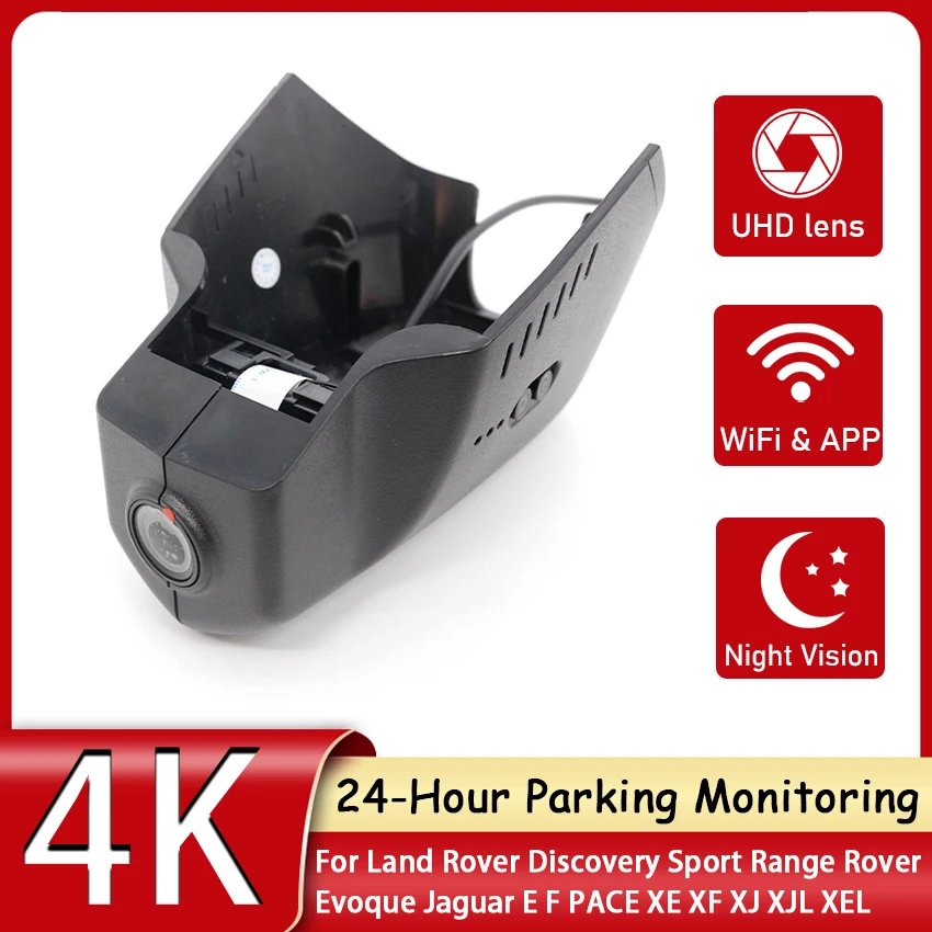 Uhd 4K Car Dvr Dash Cam Videocamera Videoregistratore Per Land Rover Discovery Sport Range Rover Evoque Jaguar E F Pace Xe Xf Xj Xjl Xel
