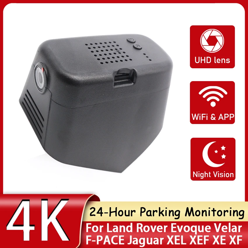 Car Dvr Driving Videoregistratore Hd 4K Dash Cam Camera Wifi Per Land Rover Evoque Velar F-Pace Jaguar Xel Xef Xe Xf 2020 2021 2022