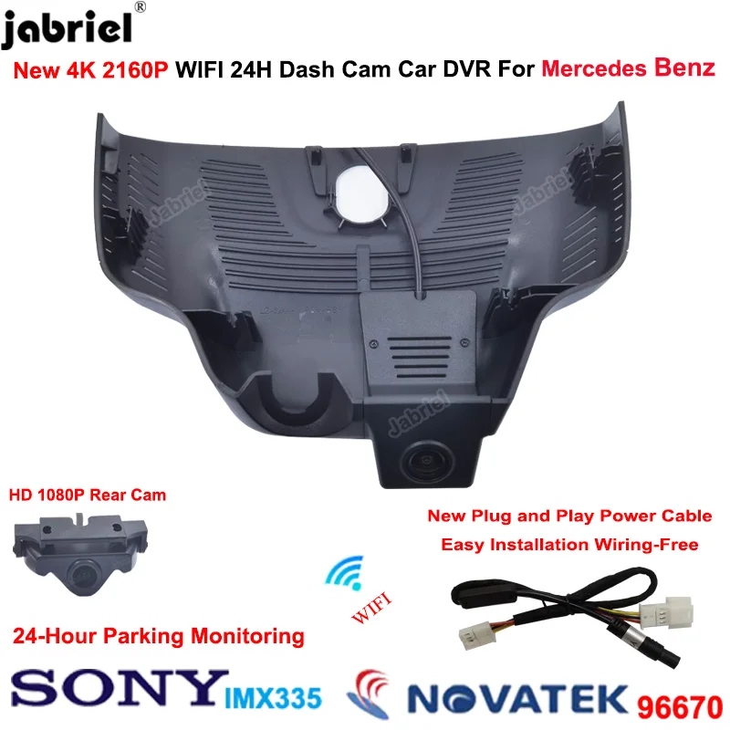 4K 2160P Wifi Car Dvr 24H Registratore Di Guida Per Mercedes Benz Glb 200 4Matic Eqb 350 4Matic Amg Glb 35 4Matic 2019-2023 Dash Cam