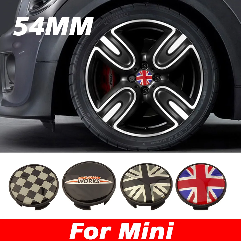 Union Jack 54Mm Car Wheel Center Hub Caps For Mini Cooper S F54 F55 F56 F57 F60 R55 R56 R57 R59 R60 Countryman R61 Accessories