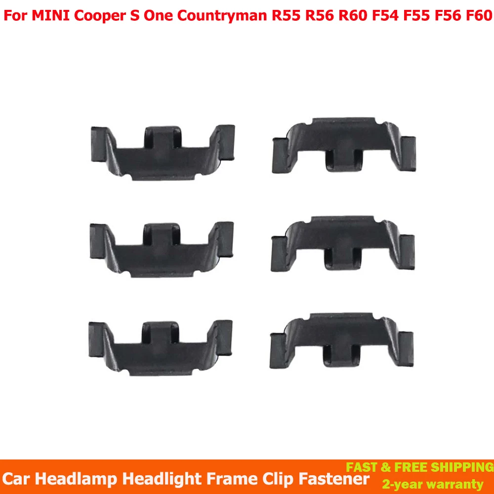 Auto Faro Faro Telaio Clip Di Fissaggio Per Mini Cooper S One Countryman R55 R56 R60 F54 F55 F56 F60 Countryman Accessori