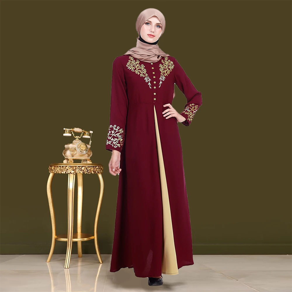 Abayas For Women Jilbab Jilbeb Abito Lungo Musulmano Da Donna Rosso Aperto Abaya Abito Modesto Abaya Turchia Robe Femme Musulmane Lehenga