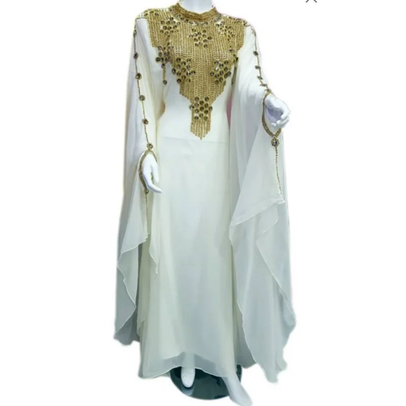 White Fancy Takshita Arabian Dubai Marocco India Pakistan Tendenze Della Moda In Europa E In America