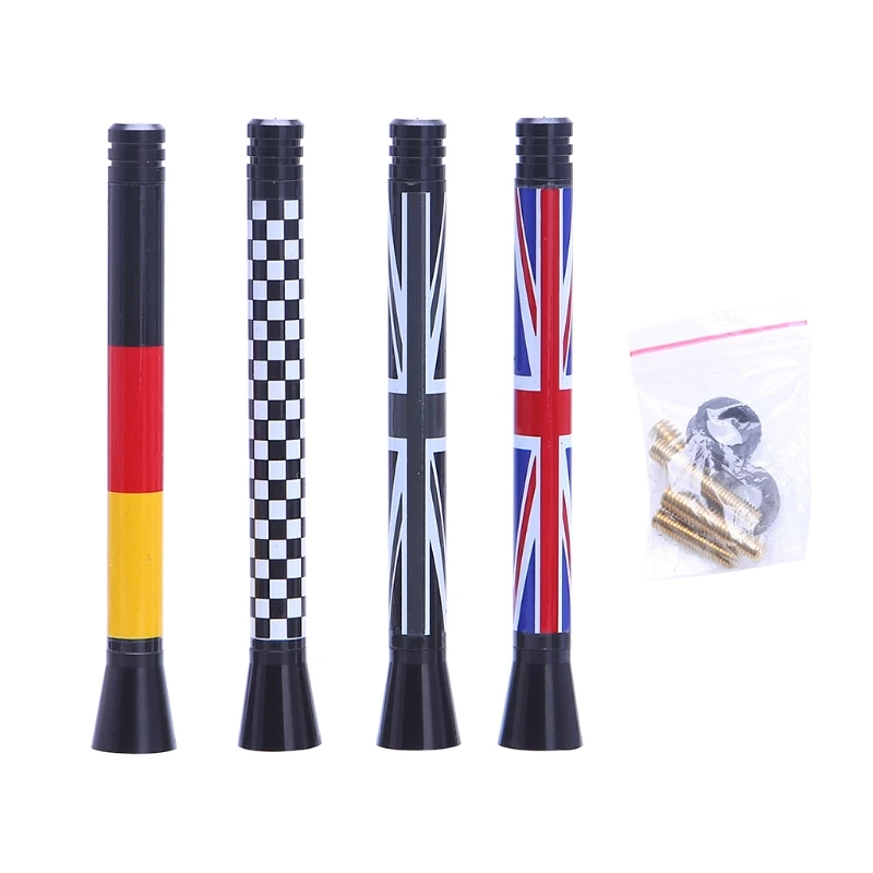 Antenna Per Auto, Union Jack Uk Flag Antenna Corta Per Mini Cooper S R55 R56 R60 Countryman