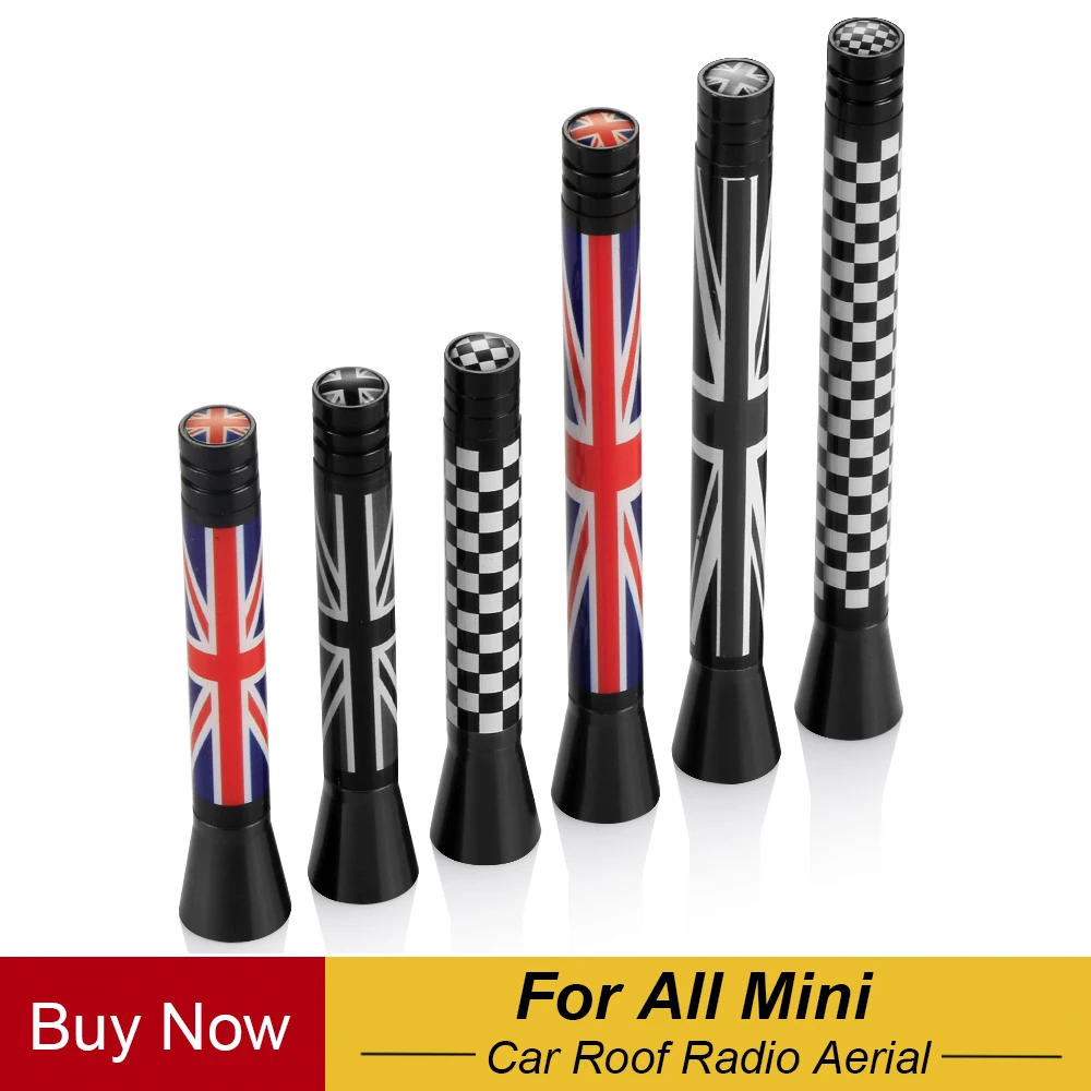 Union Jack Car Roof Radio Antenna Fm Antenna Antena Per Mini Cooper S Jcw R55 R56 R57 R60 F55 F56 Clubman Countryman Accessori